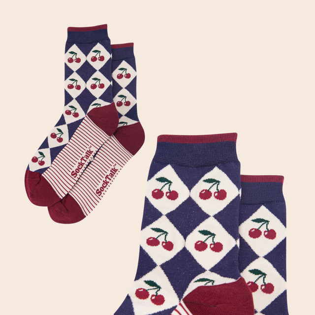 Women's Patterned Argyle Socks