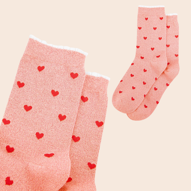 Patterned Cotton Glitter Socks