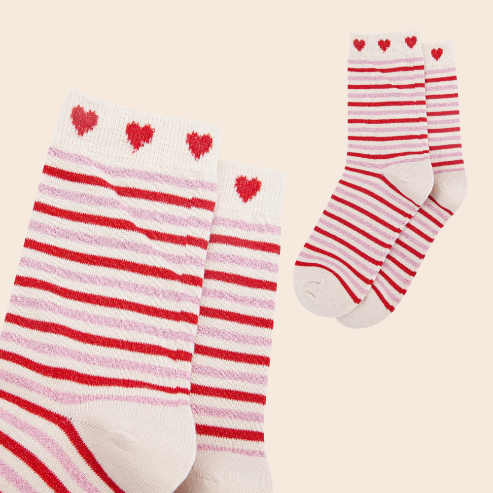 Patterned Cotton Glitter Socks