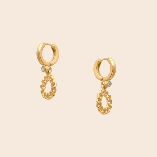 Cerenity Matte Wheel Earrings