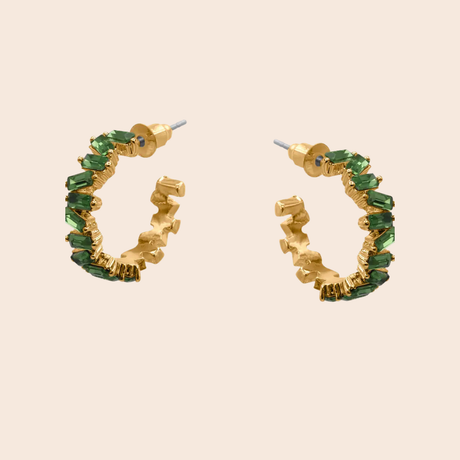 Sirens Gem Hoop Earrings