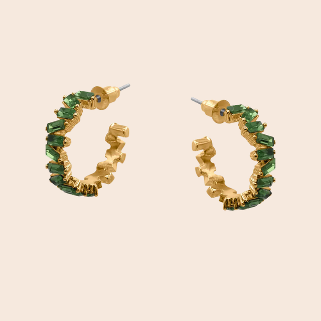 Sirens Gem Hoop Earrings