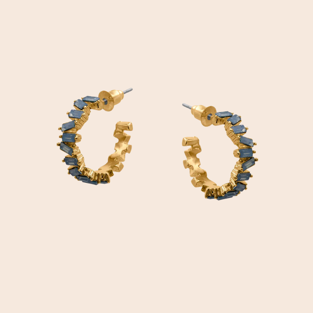 Sirens Gem Hoop Earrings