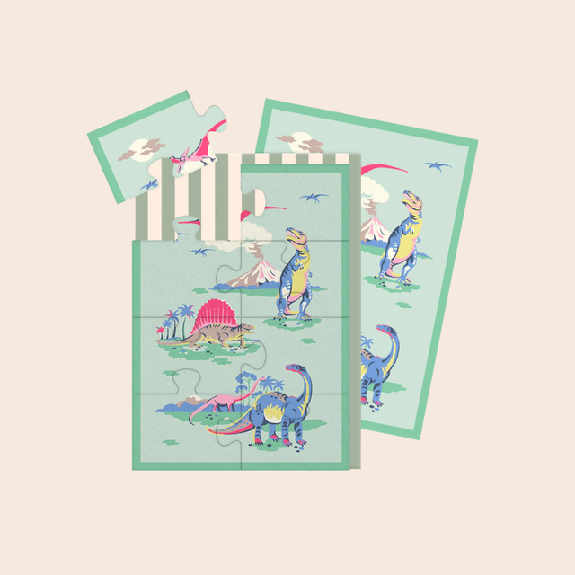 Dinosaur Land Jigsaw Card