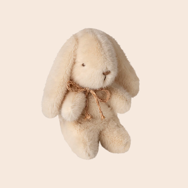 Mini Plush Bunny: Cream