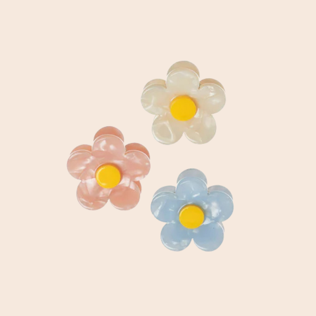 Mini Daisy Claw Clips 3 Pack