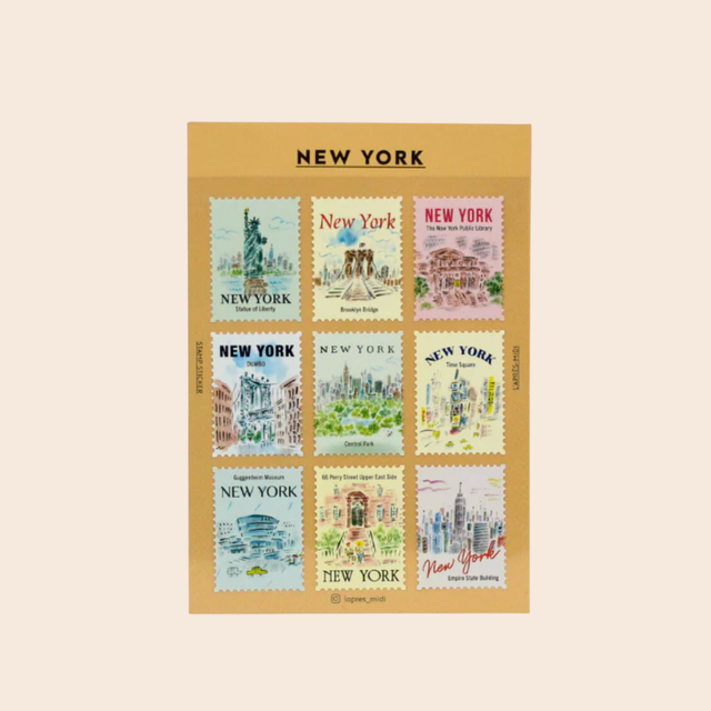Stamp Stickers: New York