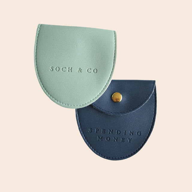 Navy And Mint Spending Money Purses