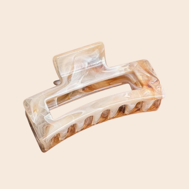 Caramel Latte Long Resin Claw Clip