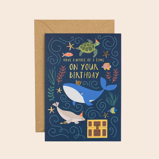 Whale of a Time Birthday Card