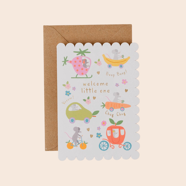 New Baby Vehicles Card