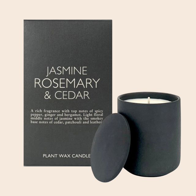 Jasmin Rosemary & Cedar Ceramic Candle