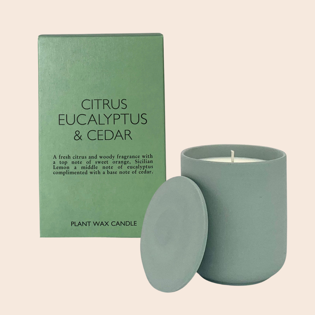 Citrus, Eucalyptus & Cedar Ceramic Candle