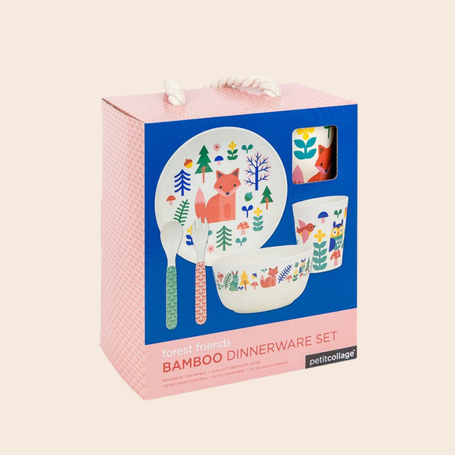 Forest Friends Bamboo Dinnerware Set