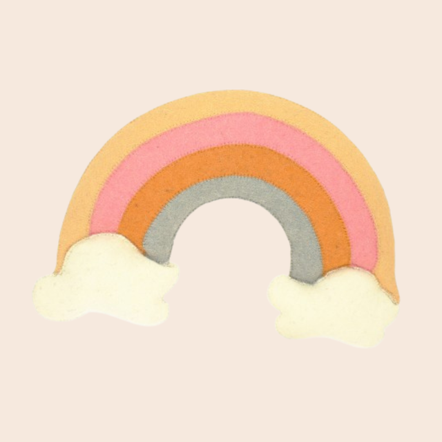 Pastel Rainbow Felt Wall Decoration