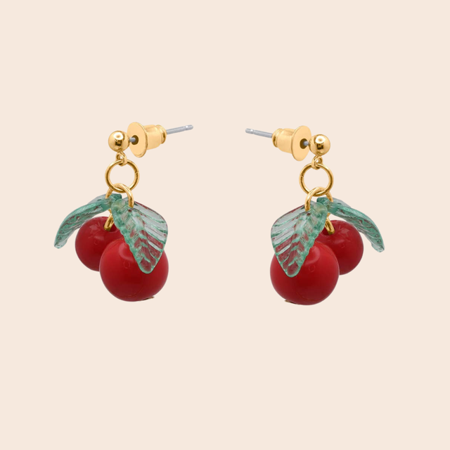 Hortense Small Cherry Earrings