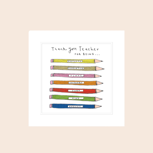 Inspirational Teacher Card
