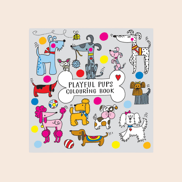 Playful Pups Colouring Book