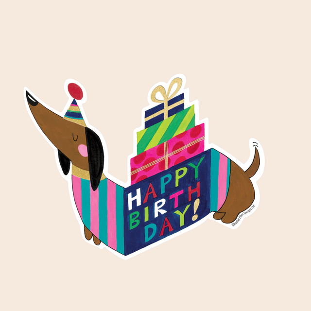 Sausage Dog Fold Out Card
