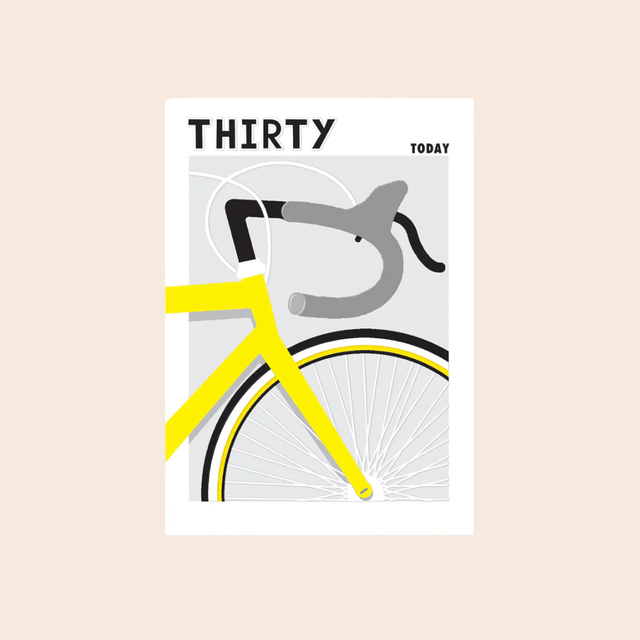 Age 30 Road Bike Card