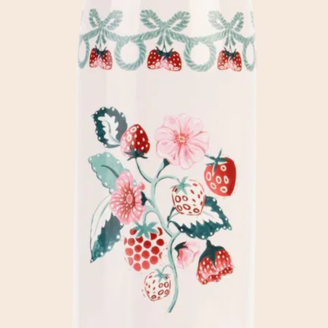 Raspberry Stainless Steel Water Bottle 350ml