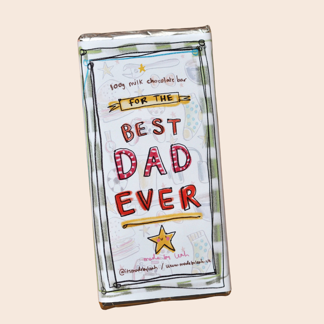 Best Dad Ever Milk Chocolate Bar 