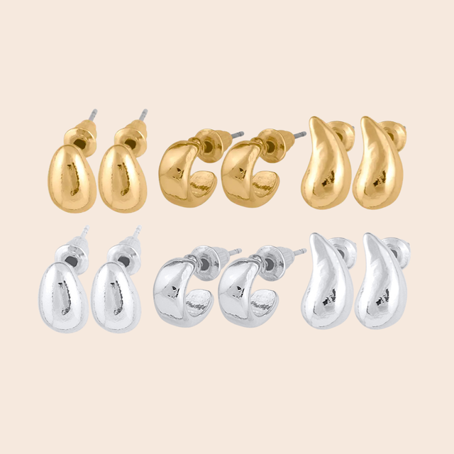 Altea Set of 3 Shaped Earrings