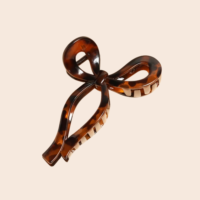 Large Tortoiseshell Bow Hair Clip