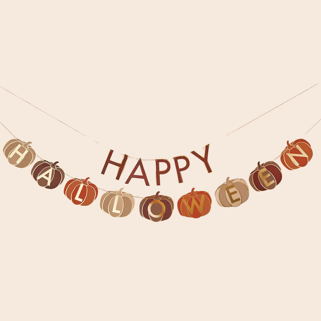 Paper Pumpkin Halloween Garland