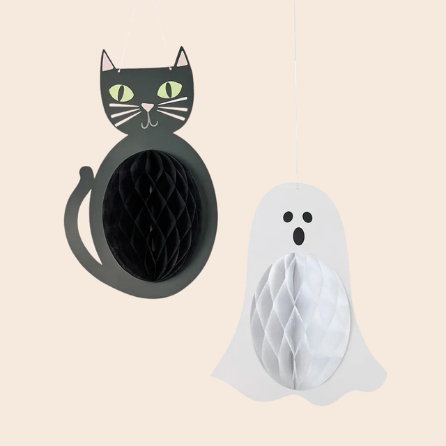 Spooky Friends Honeycomb Decorations