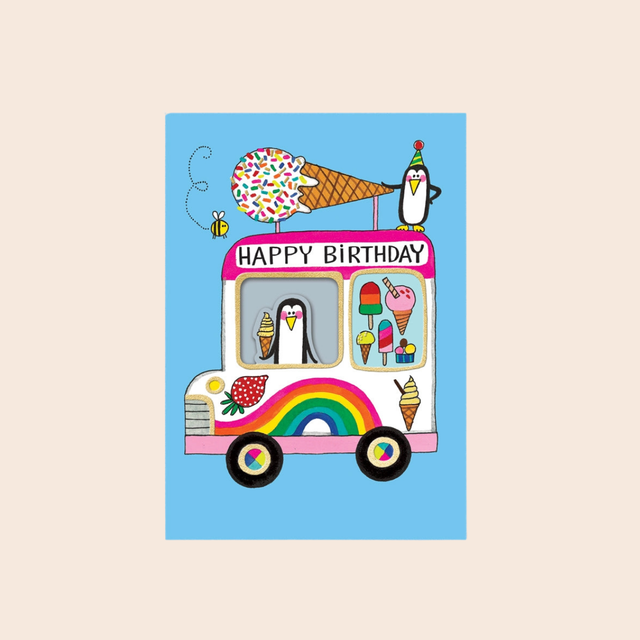 Ice Cream Van Birthday Card