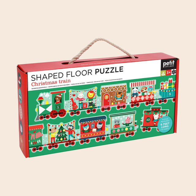 Christmas Train Shaped Floor Puzzle