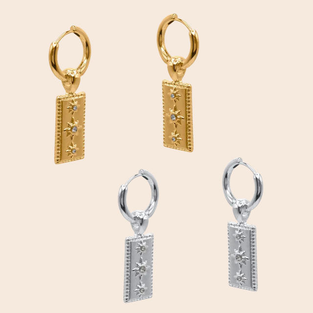 Sirens Charms Huggie Earrings