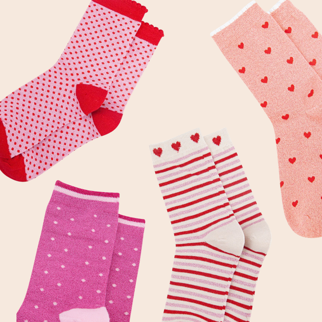 Patterned Cotton Glitter Socks