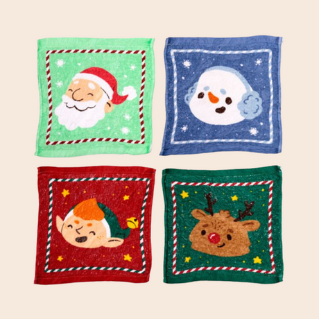 Christmas Compressed Travel Towel