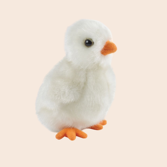 White Fluffy Chick Soft Toy