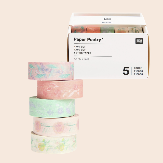 Pastel Floral Washi Tape Set