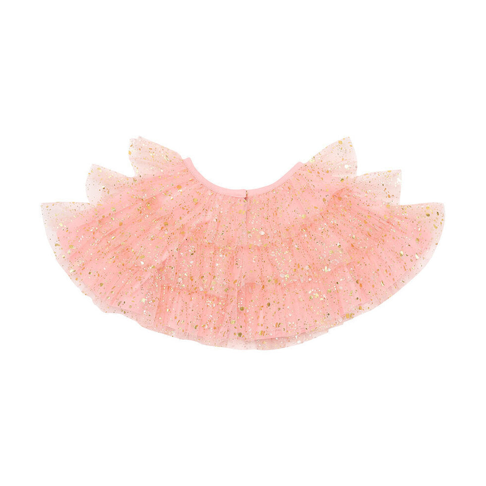 Coral Sparkle Layer Cape