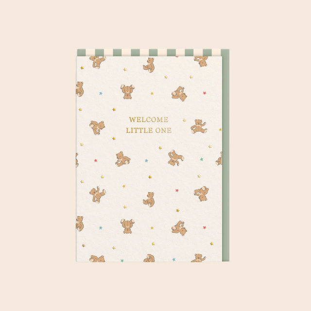 Welcome Little One Bears Card