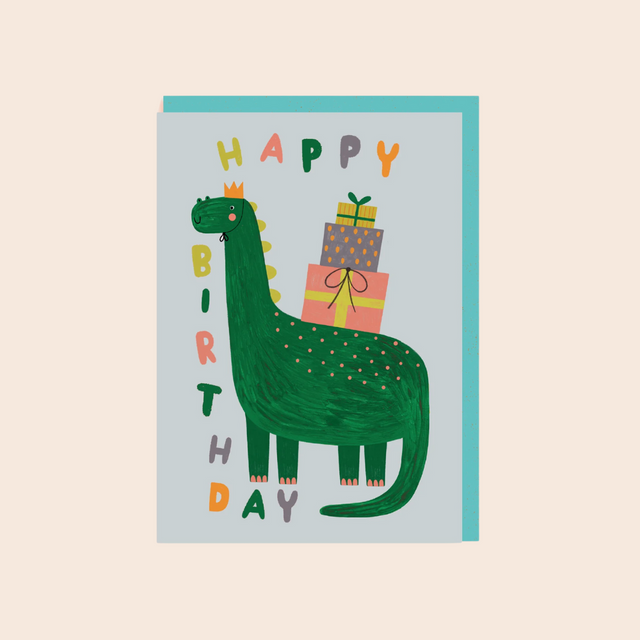 Cute Dinosaur Birthday Card