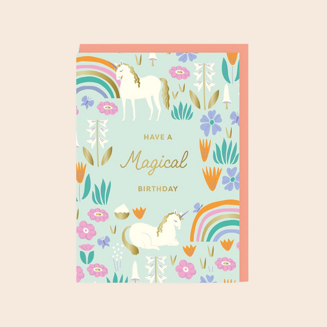 Unicorn Birthday Card