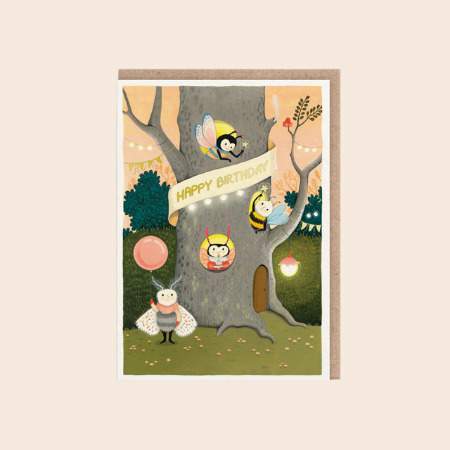 Tree Apartment Birthday Card