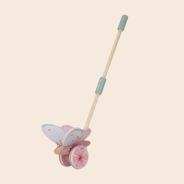 Wooden Push Along Butterfly