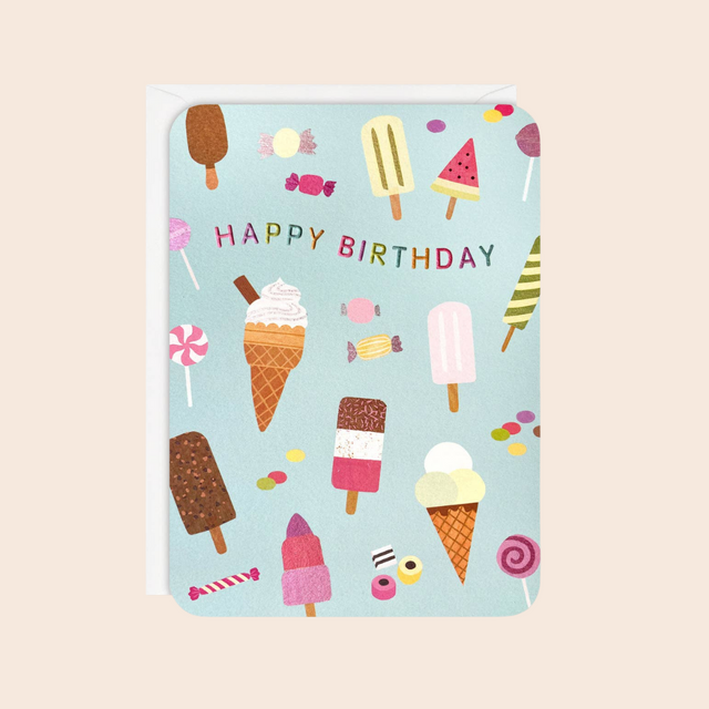 Birthday Ice Cream Sprouts Card