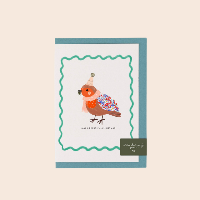 Liberty Robin Christmas Card
