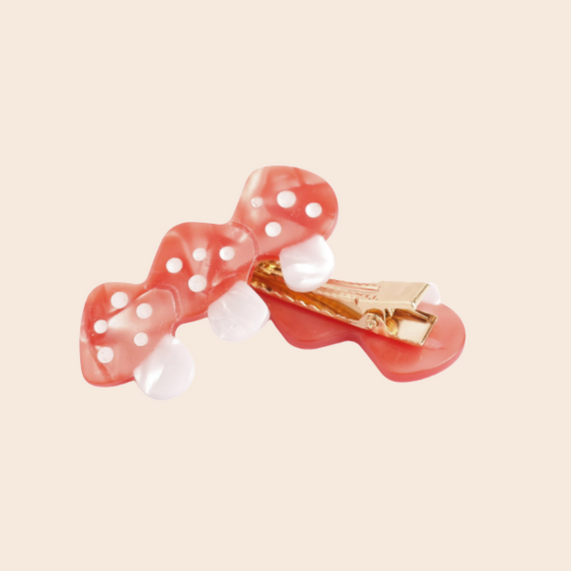 Mushroom Hair Clips