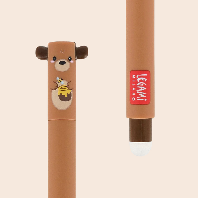 Teddy Bear Erasable Gel Pen