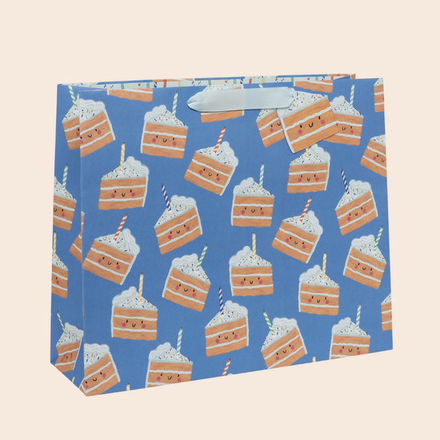 XL Blue Cakey Landscape Gift Bag