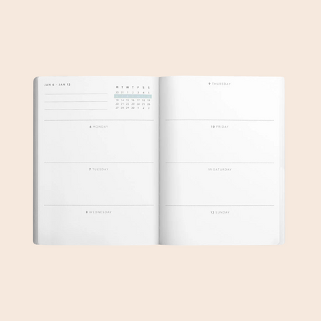 2026 Cottagecore Garden Flower A6 Diary