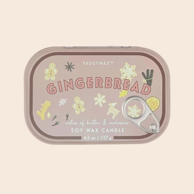 Gingerbread Bistro Tin Candle